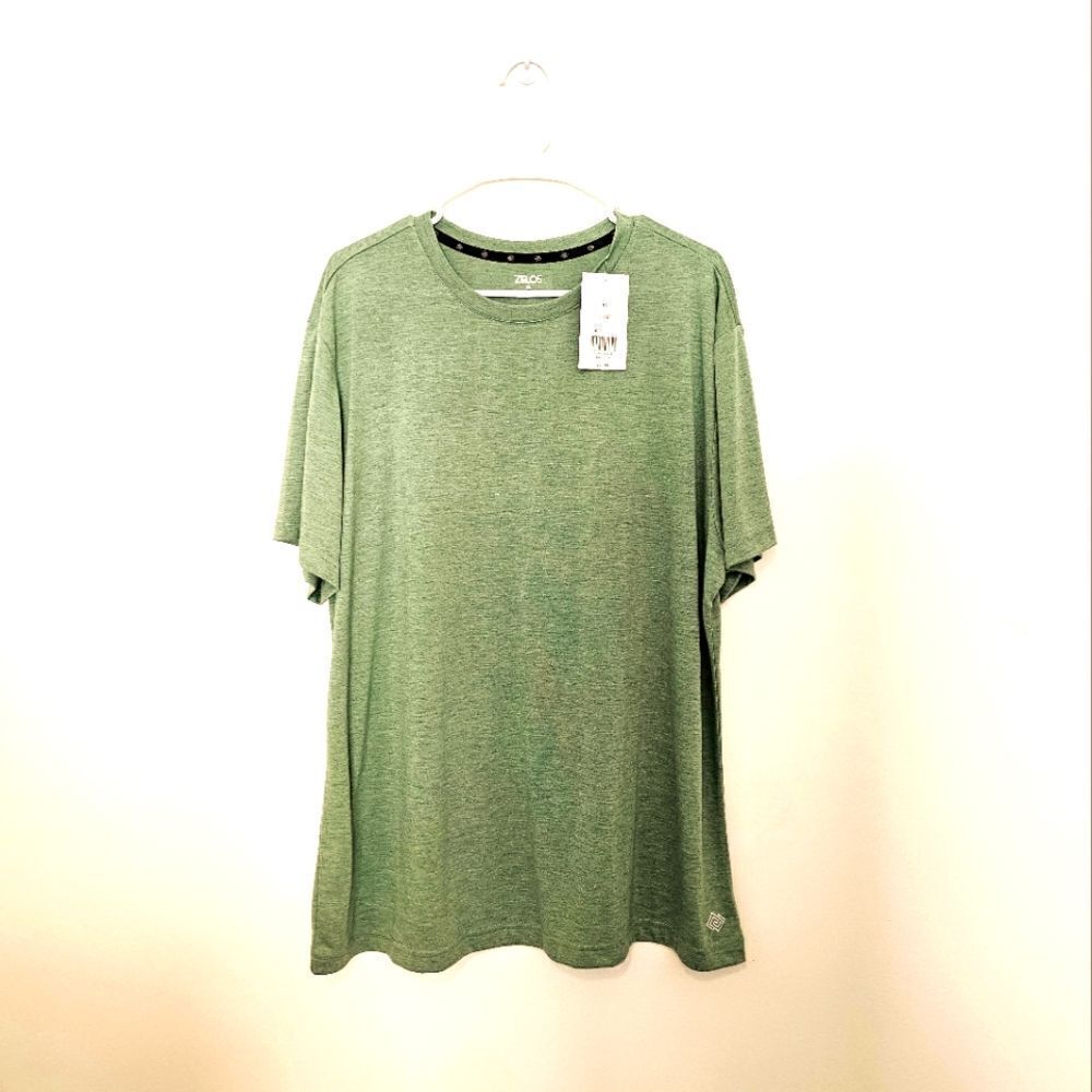Mens Green Zelos Athletic Tee Shirt